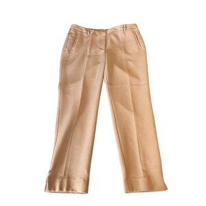 Talbots Hampshire Womens Dress Pants Size 12 Tan Career Corpcore Academia